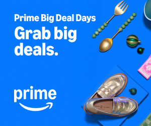 Prime Big Deal Days. Grab big deals.